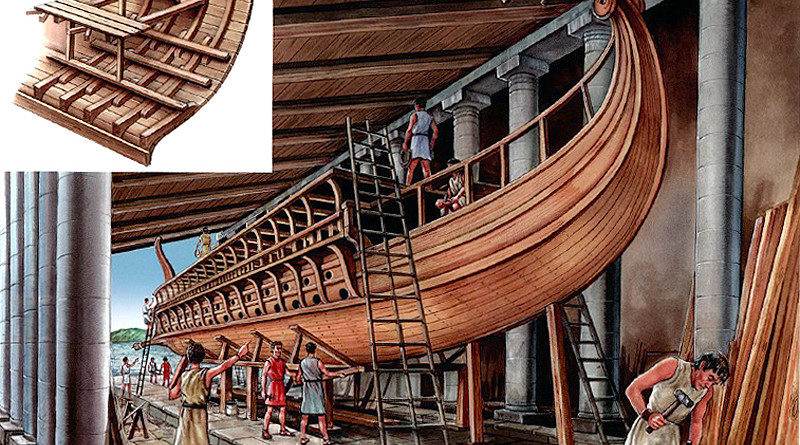 La flotta da guerra romana e le navi di supporto