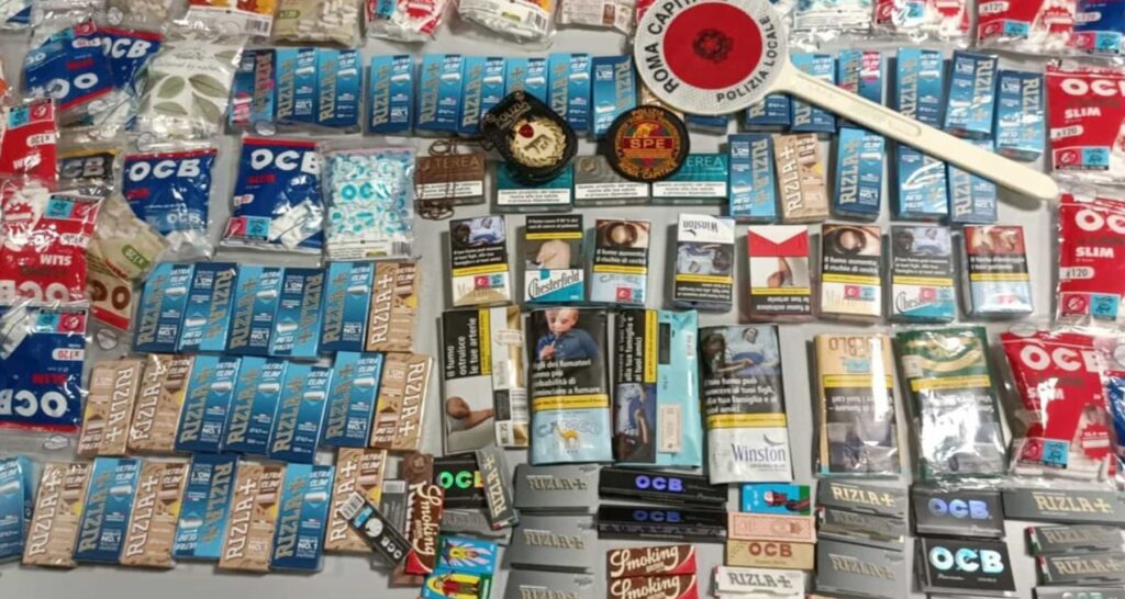 Blitz anti-contrabbando al Pigneto: Sequestrate 500 sigarette, le Forze dell'ordine indagano su una vasta rete criminale
