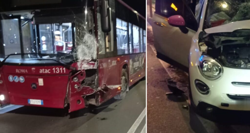 Natale di sangue a Roma Sud incidente mortale tra bus e utilitaria, una giovane vittima e un’amica in fin di vita