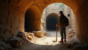 Un antico tunnel medievale riemerge: segreti e misteri svelati durante la costruzione di un parco eolico