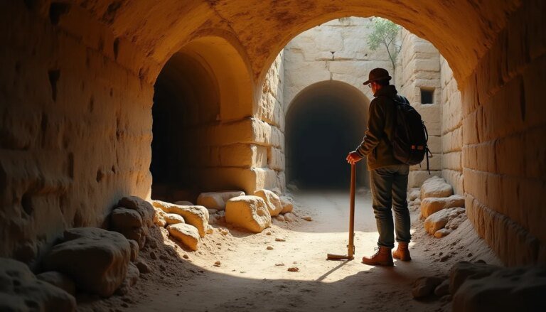 Un antico tunnel medievale riemerge: segreti e misteri svelati durante la costruzione di un parco eolico
