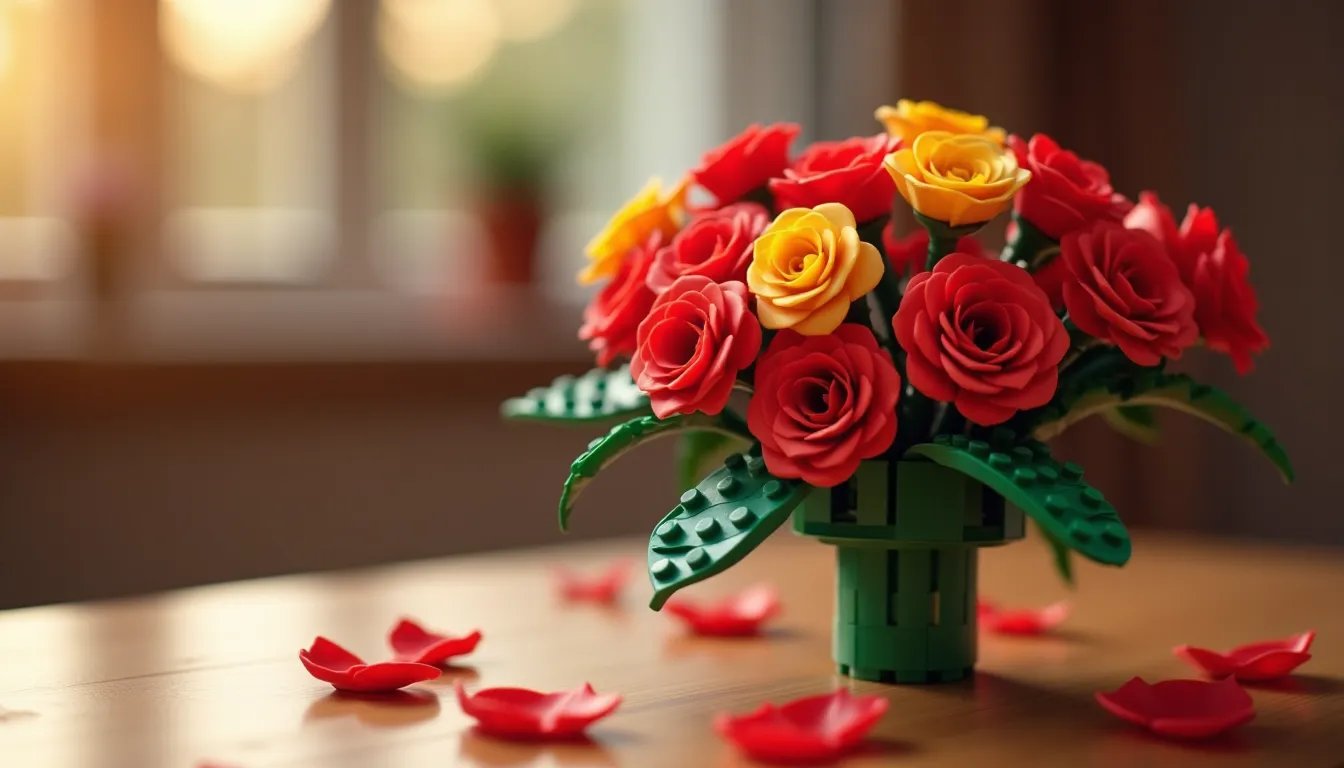 Un bouquet LEGO fatto a mano: il regalo di San Valentino che trasforma l'amore in arte